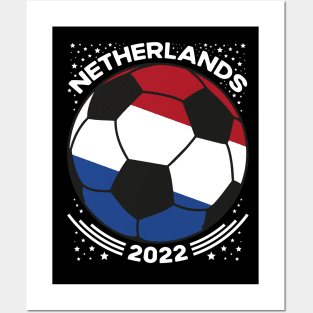 Netherlands Flag Soccer Football Team Posters and Art